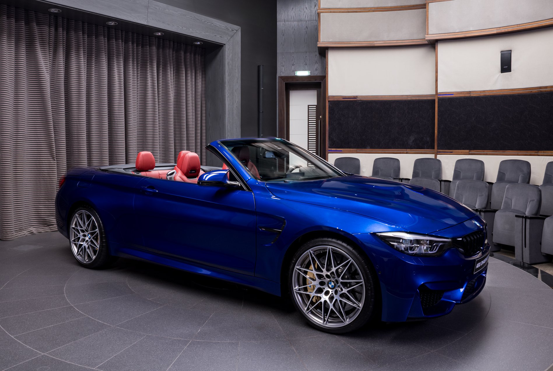 BMW M4 Competition Convertible in Individual San Marino Blue