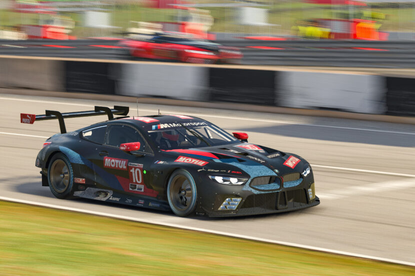 BMW M8 GTE Wins another sim-racing event, on Mid-Ohio virtual track