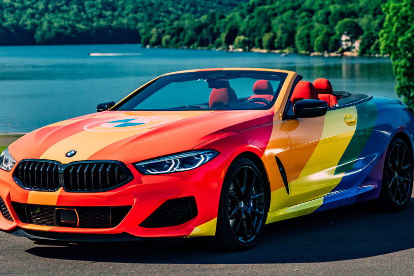 BMW Unveils official Pride Wrap on an 8 Series Convertible