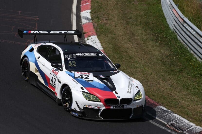 Five BMW M6 GT3 cars are getting ready for the Nurburgring 24-hour race