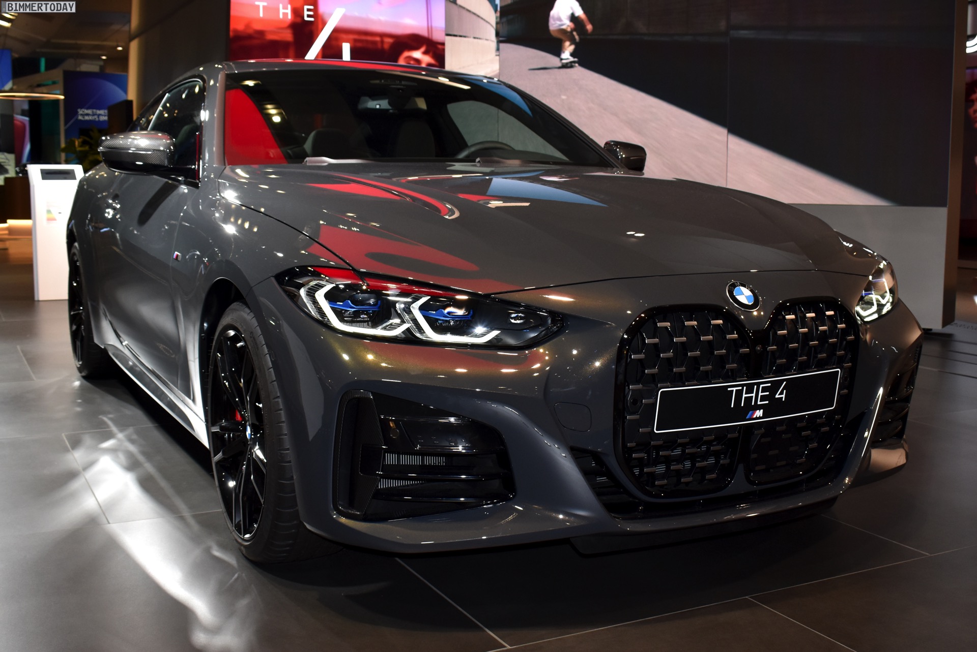 2021 BMW 4 Series shown in Dravite Grey with the M Carbon ...