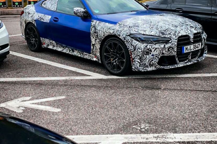 Upcoming 2021 BMW M4 G82 spotted in Frozen Portimao Blue