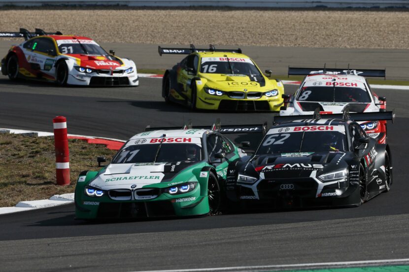Best placed driver in Sunday's DTM race, van der Linde, comes in fourth