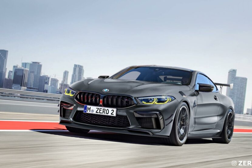 The potential BMW M8 CSL gets rendered once again