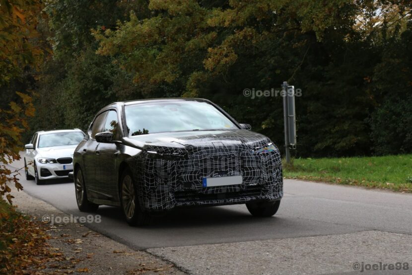 Video: 2021 BMW iX Prototype spotted testing hard on the Ring