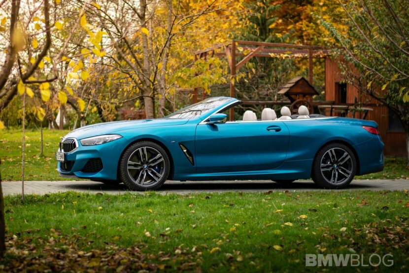 2020 BMW M850i Convertible atlantis blue09 830x553