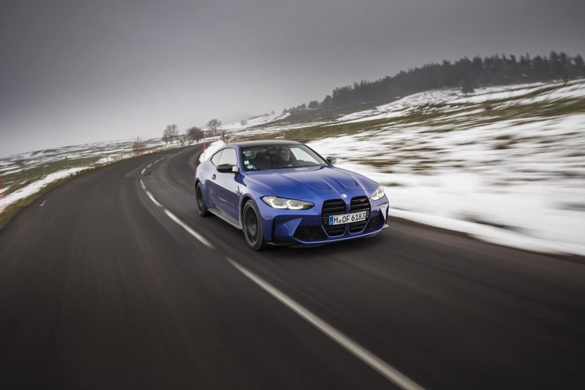 BMW M4 Competition in Portimao Blue goes to the French Alps