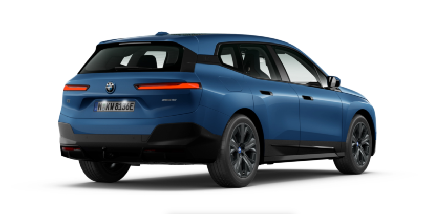 The New BMW iX Essence Shadow Line Phytonic Blue metallic 830x418