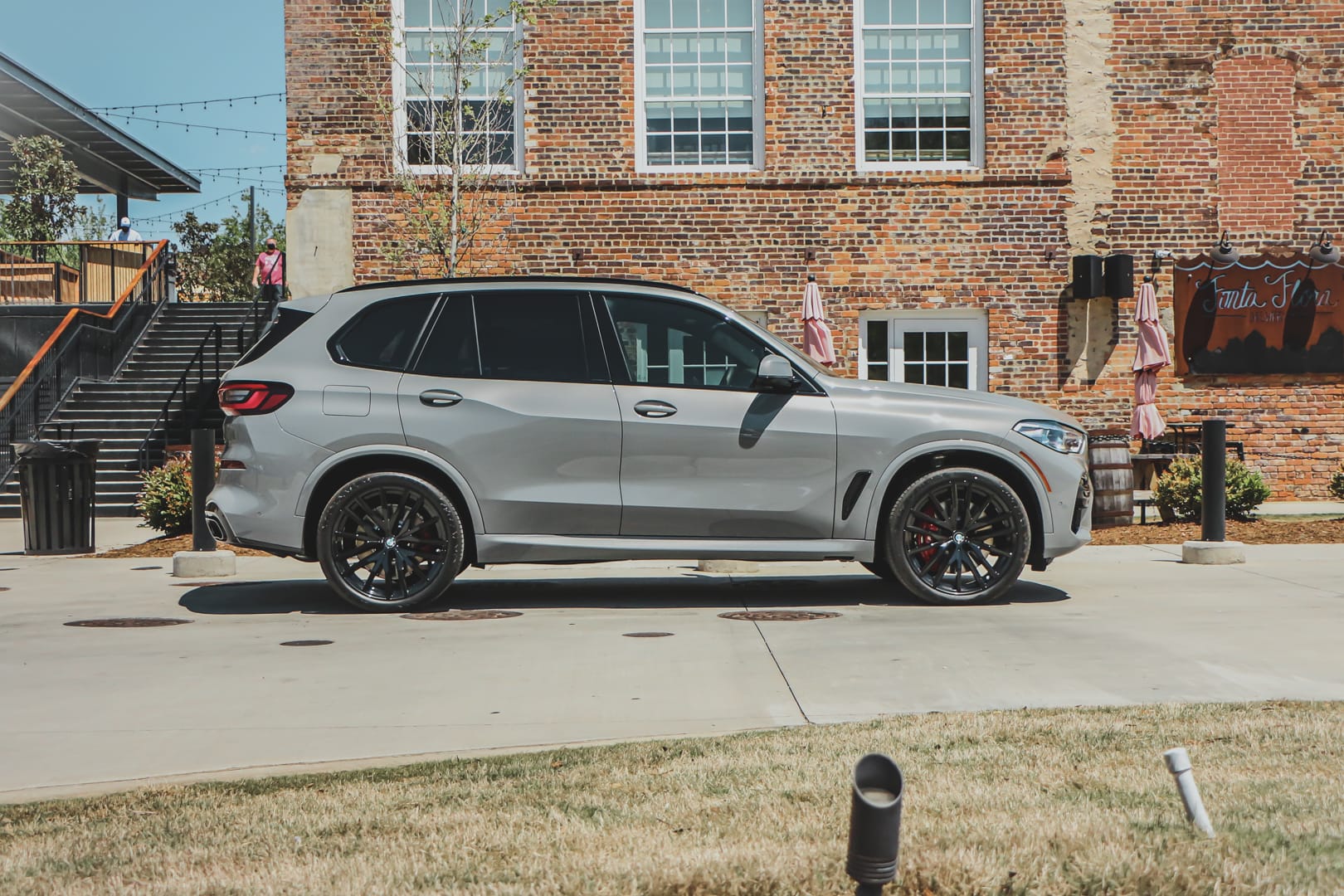 This Lime Rock Grey BMW X5 M50i is a Monster Family SUV