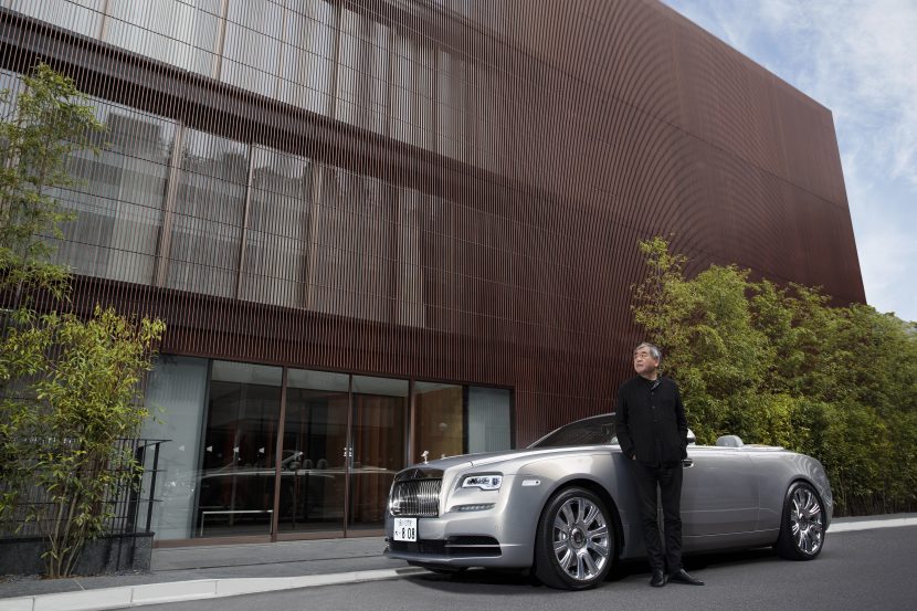 Bespoke Rolls-Royce Dawn, created with Kengo Kuma, unveiled