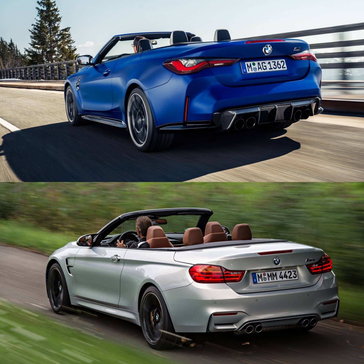 Photo Comparison: G83 BMW M4 Convertible vs F83 BMW M4 Convertible