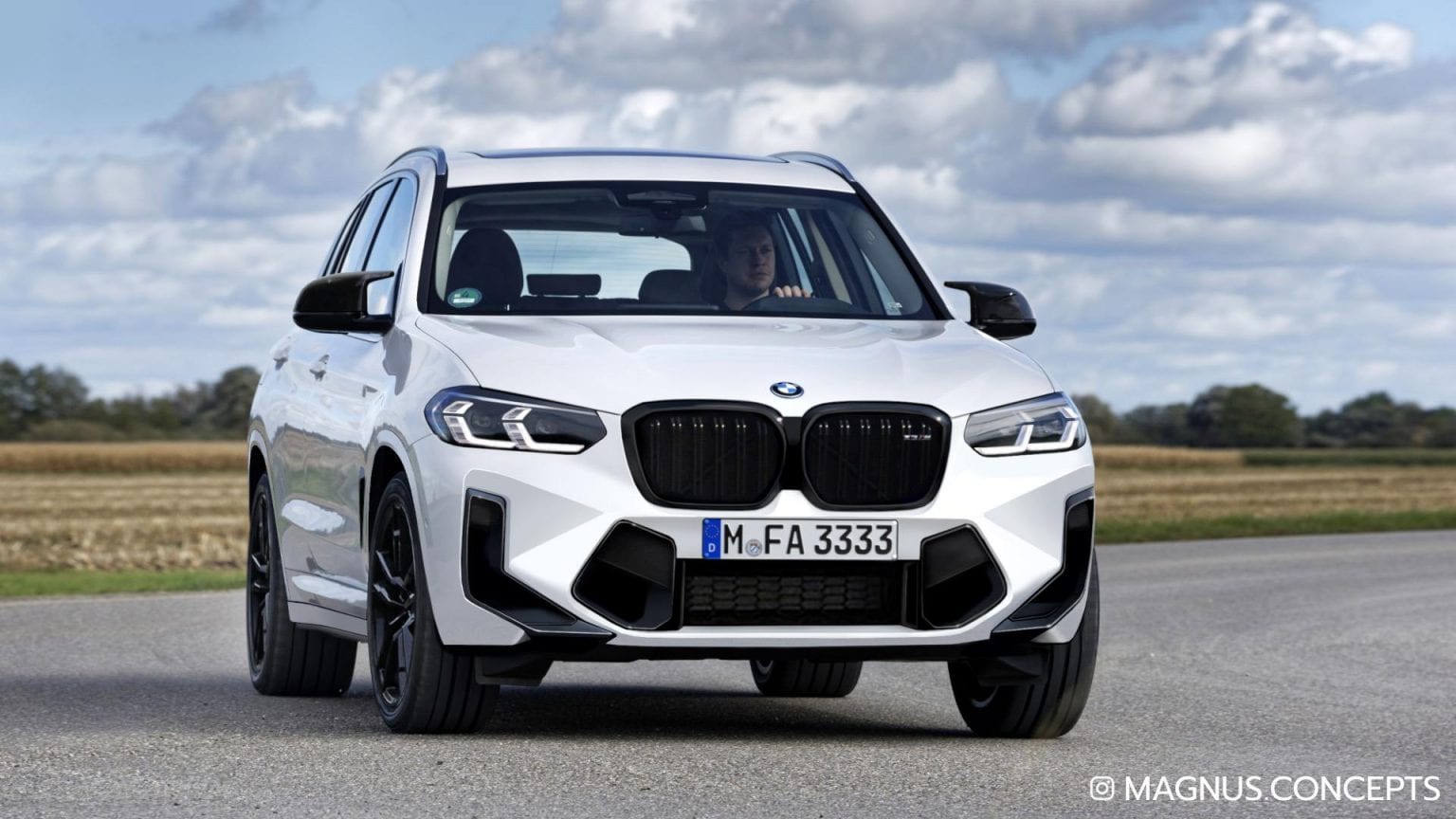 2021 BMW X3 M facelift gets rendered with new grille and front bumper