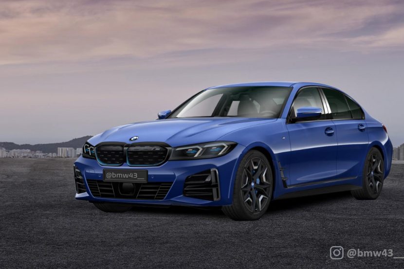 Future 2022 BMW 3 Series / i3 electric sedan rendered