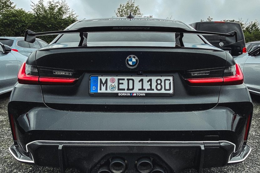 2021 BMW M3 with M Performance Parts and the new quad exhaust system