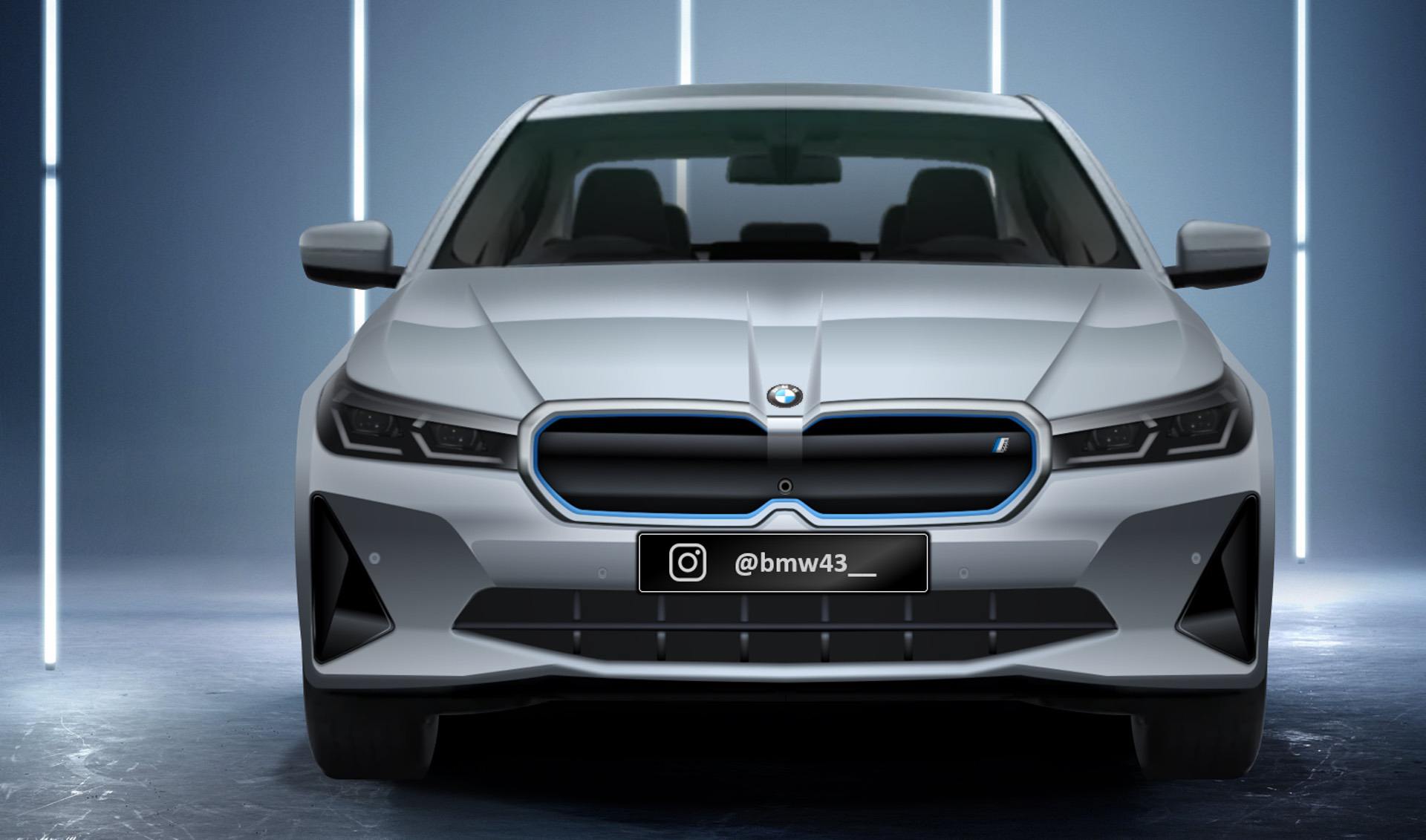 2023 BMW i5 Electric Sedan shows its face in a new rendering