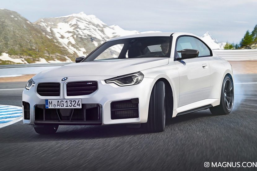 2023 BMW M2 (G87) gets rendered again with a new front bumper look