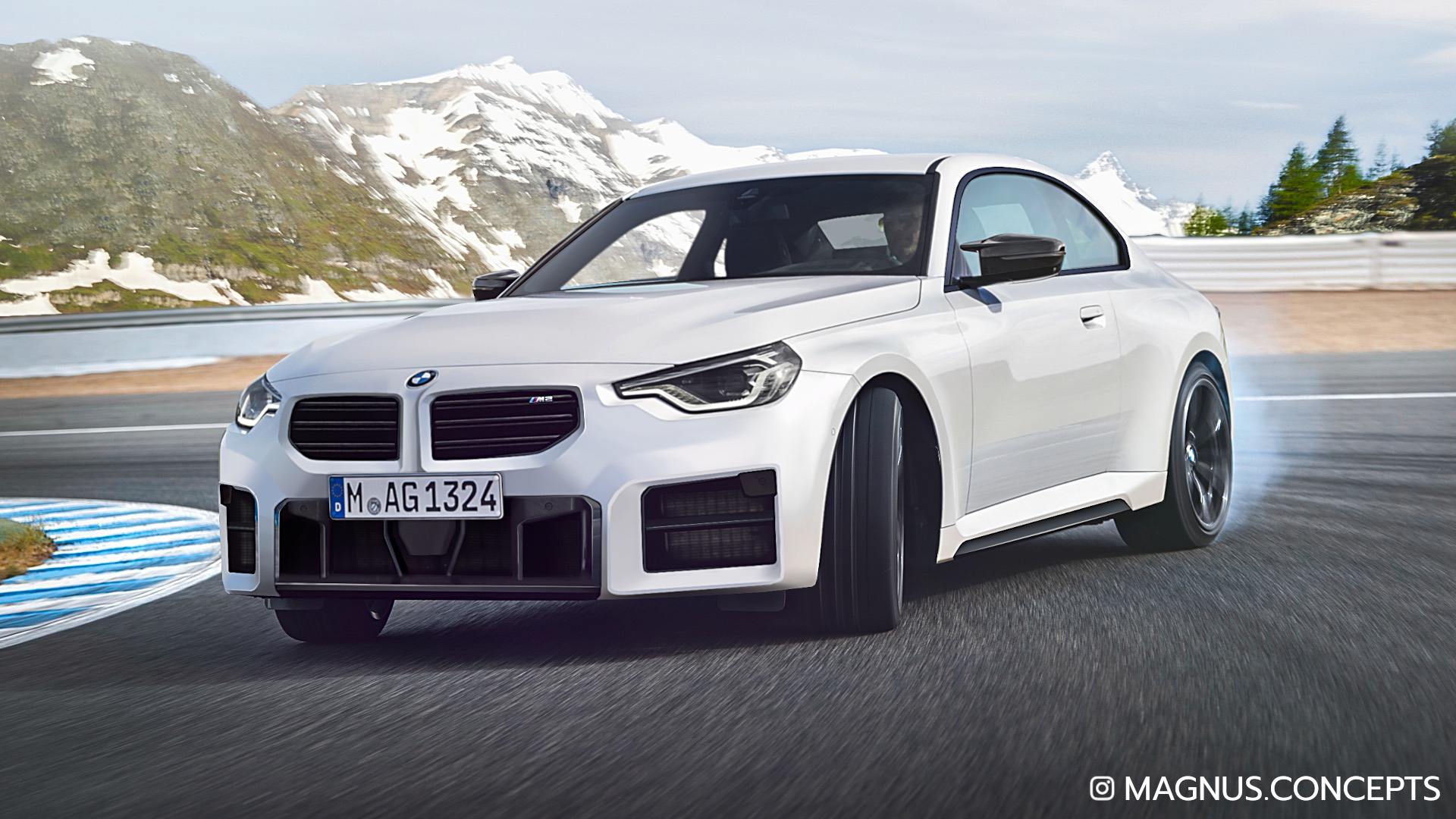 thumbnail interactive-video image 1 of Real Carbon Fiber Front Bumper Lip Splitter For 2023-2025 BMW G87 M2 - MH Style 1 of 6