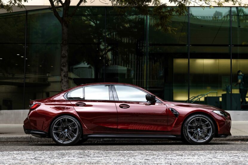 G80 BMW M3 gets a special BMW Individual color: Aventurine Red
