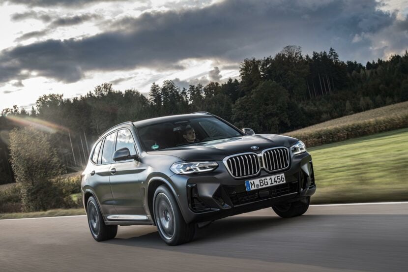 2022 BMW X3 Facelift painted in Frozen Dark Grey Metallic