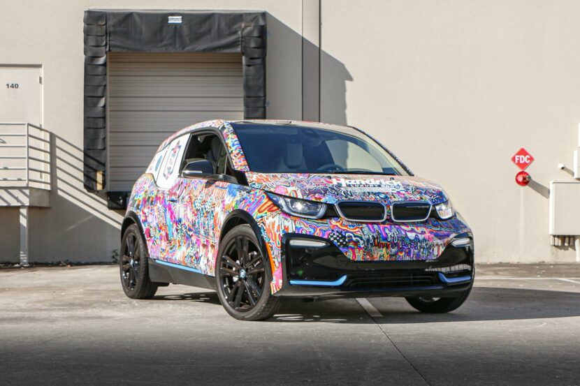 Re-think, Re-duce, Re-cycle: 110 students create BMW i3 artwork