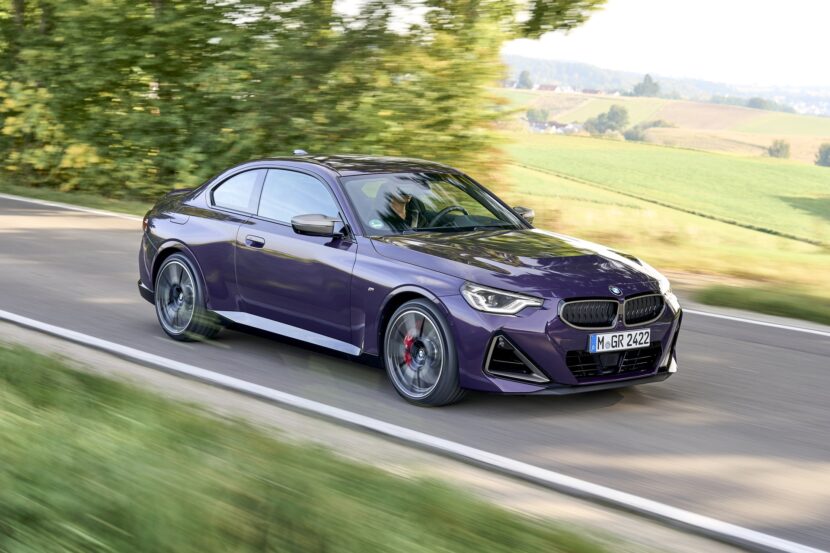 LEAKED: 2022 BMW 2 Series Coupe in Thundernight metallic