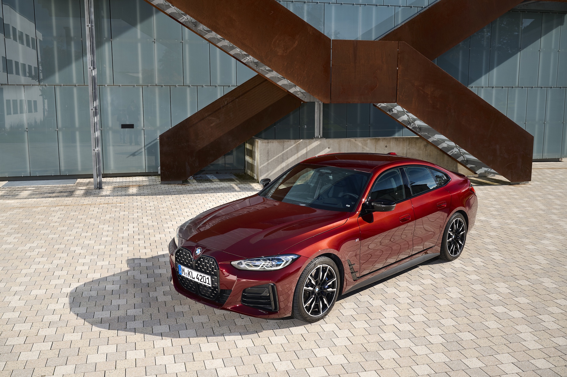 2022 bmw m440i gran coupe aventurine red test Drive review 61