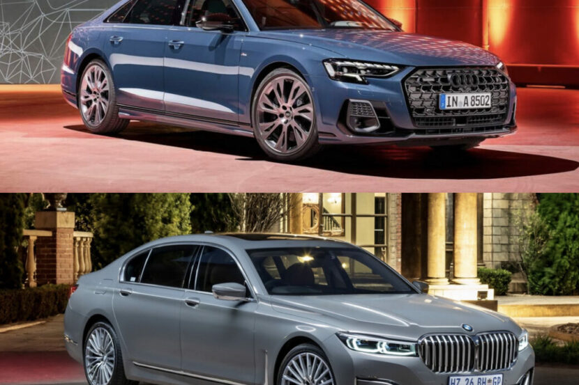 Photo Comparison: BMW 7 Series vs Audi A8 Facelift