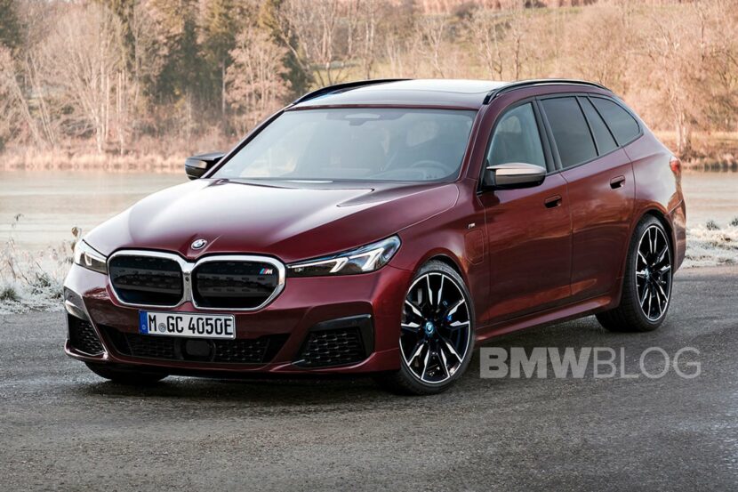 First Rendering of a Potential 2024 BMW i5 Touring