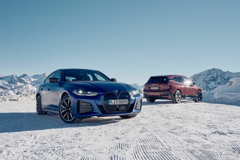 Video: BMW i4 and iX playing on Austrian Sölden Iceberg
