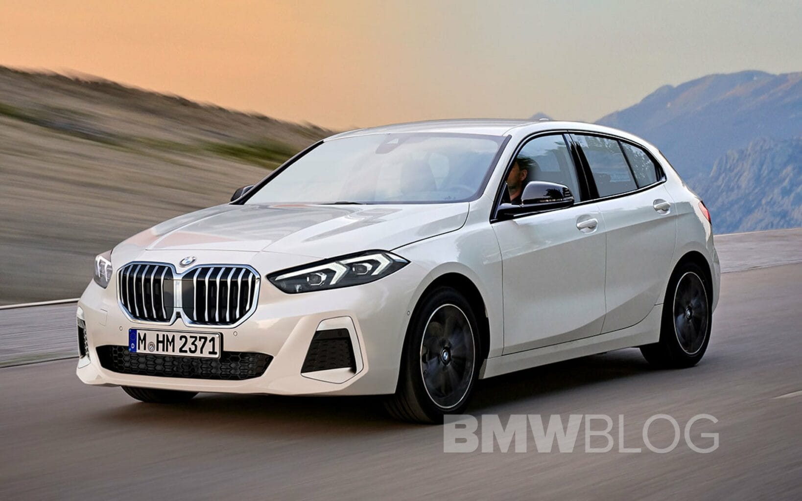 2023 BMW 1 Series Facelift rendered for the first time