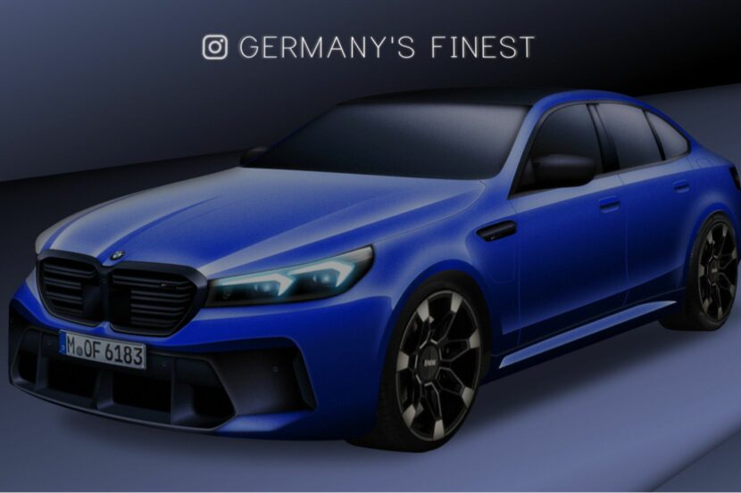 2023 BMW M5 render shows a classy and sporty design
