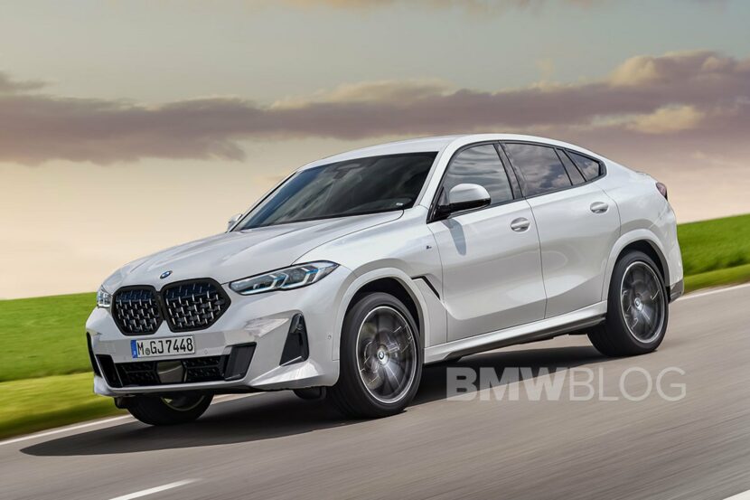 2023 BMW X6 Facelift rendered in new images
