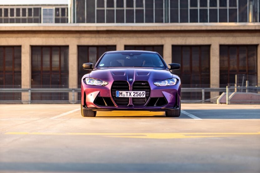 2022 BMW M4 in Purple Silk gets all the M Performance Parts