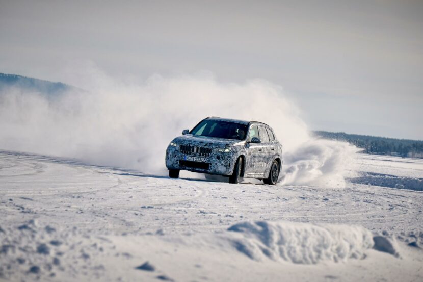 2023 BMW iX1 testing in Sweden 24 830x553