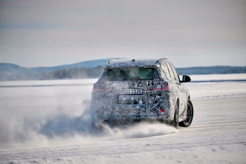 2023 BMW iX1 testing in Sweden 25 830x553