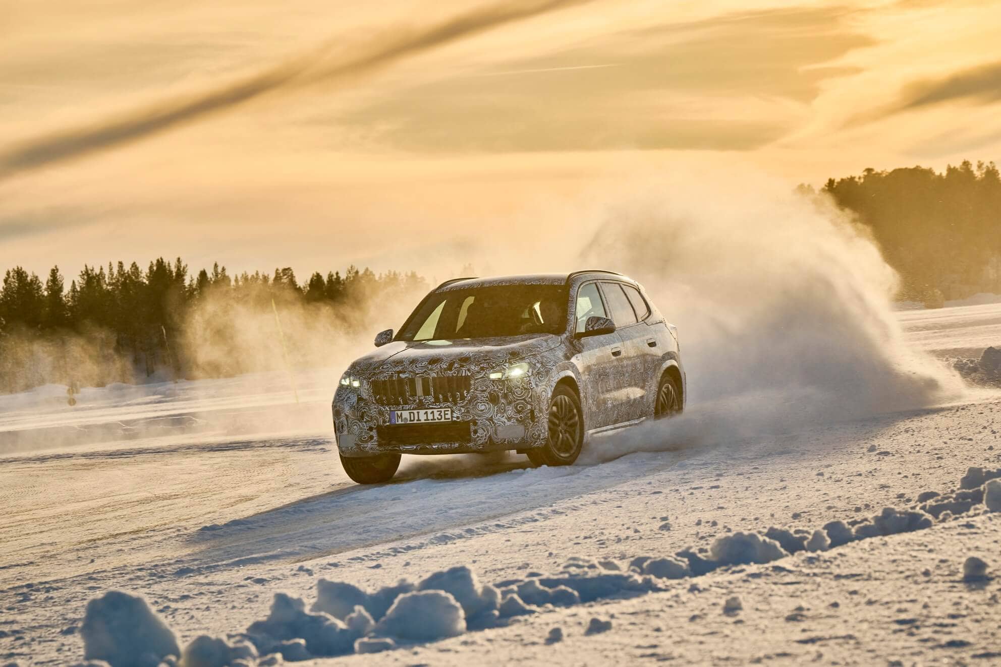 2023 BMW iX1 testing in Sweden 27
