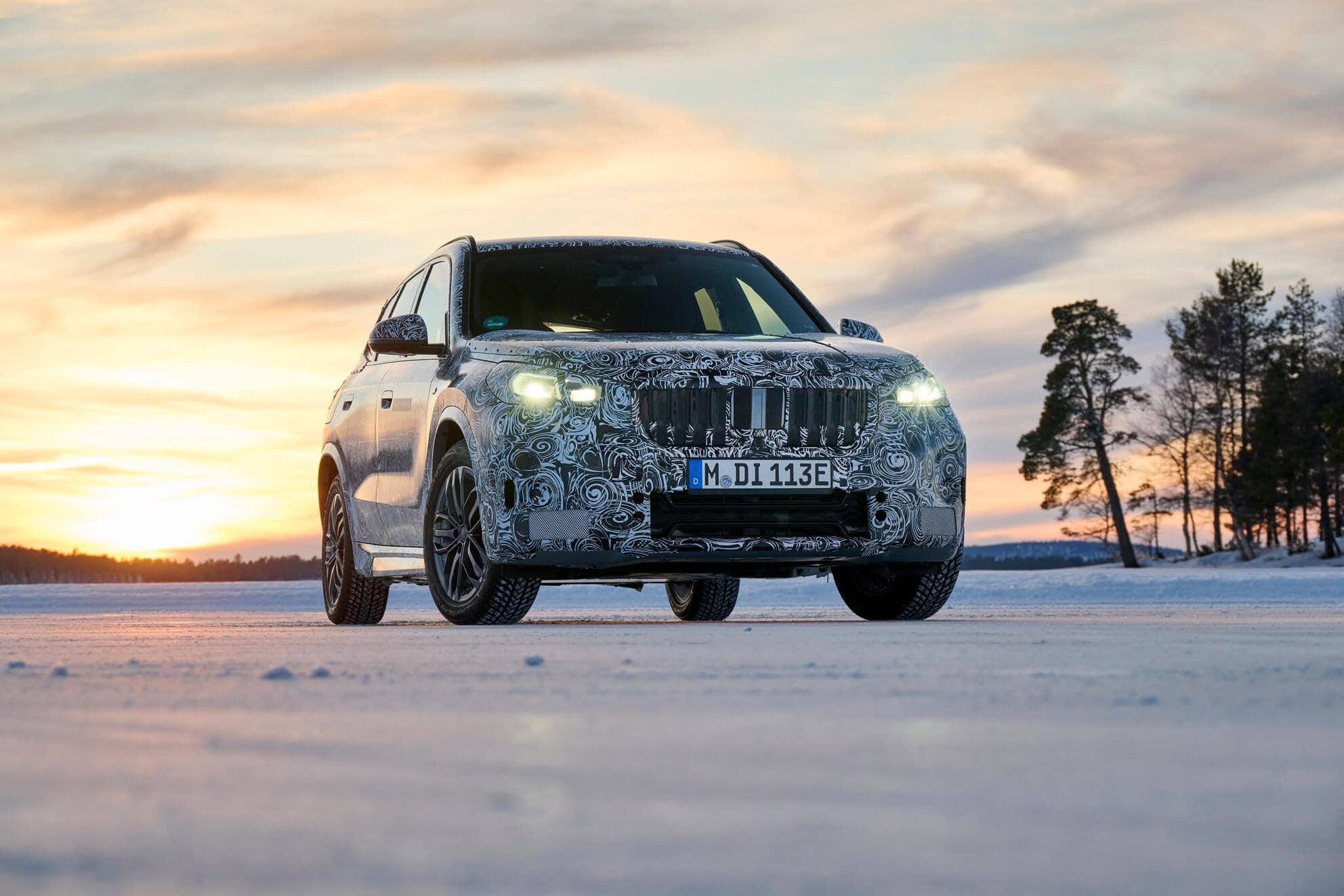 2023 BMW iX1 testing in Sweden 29