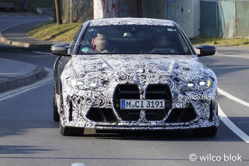 SPIED: BMW M4 CSL Seen Getting on the 'Ring