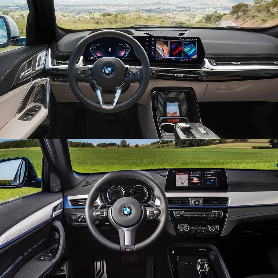 Compare the BMW 2021 X1 vs the BMW 2021 X3 