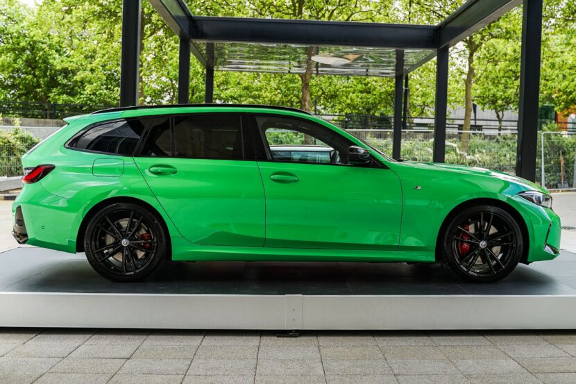 2023 BMW M340d Touring LCI Is Eye-Catching With Signal Green Paint