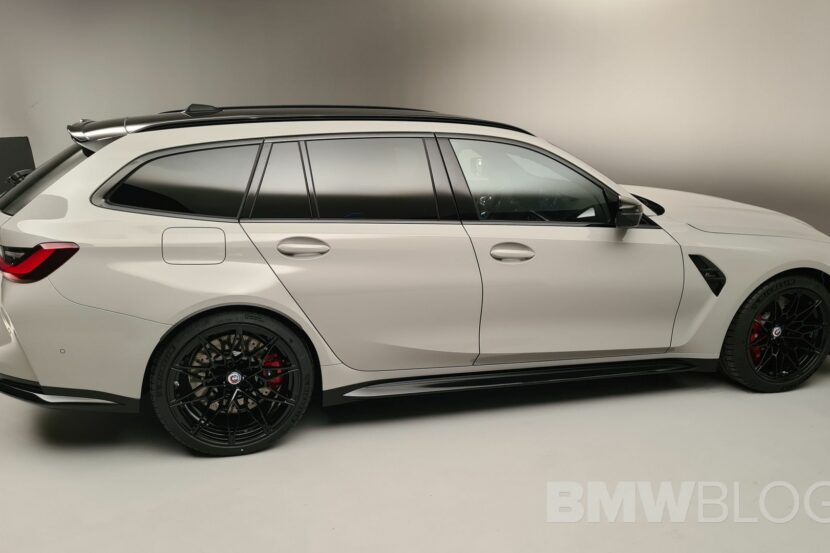 BMW M3 Touring in Chalk color - Real Life Photos