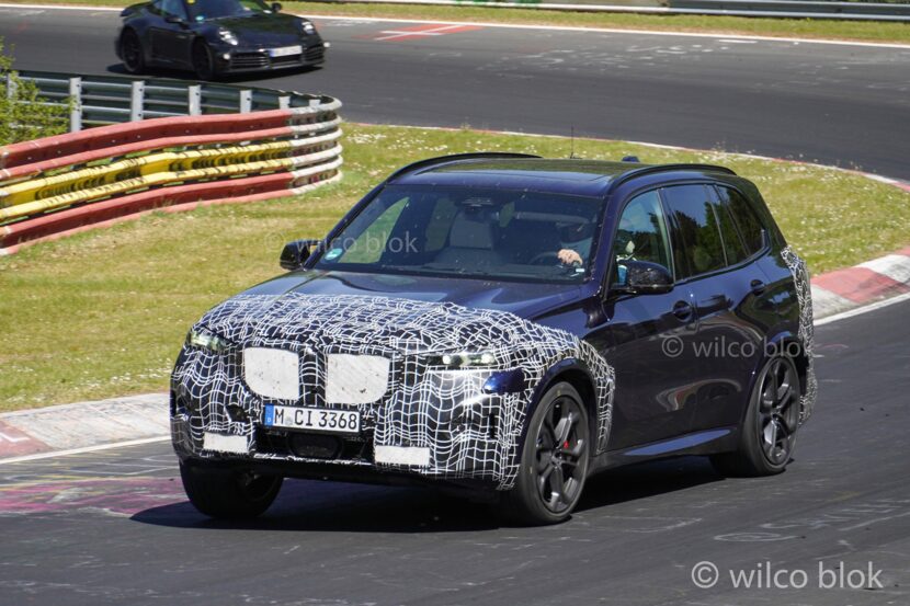 2023 BMW X5 M Facelift heads to the race track - Spy Photos