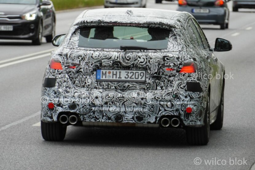 2023 BMW M135i xDrive LCI Spied With Large Quad Exhaust Tips