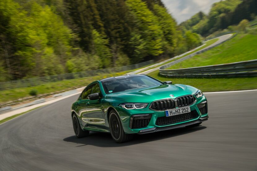 BMW M8 Competition Gran Coupe LCI Isle Of Men Green 4 830x553