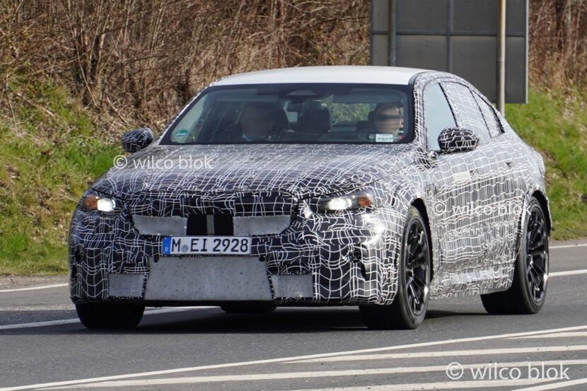 SPIED: BMW M5 Shows Off New Front Bumper Through its Camouflage