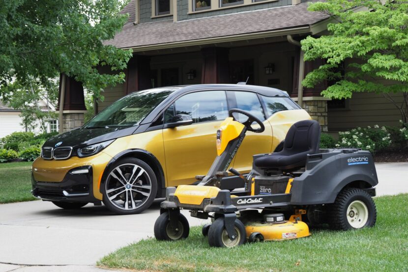BMW i3 Saves Electric Riding Lawn Mower