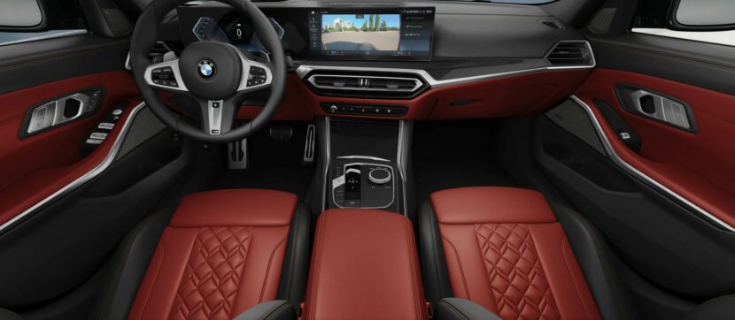 2023 BMW M340i with Fiona Red interior 830x362