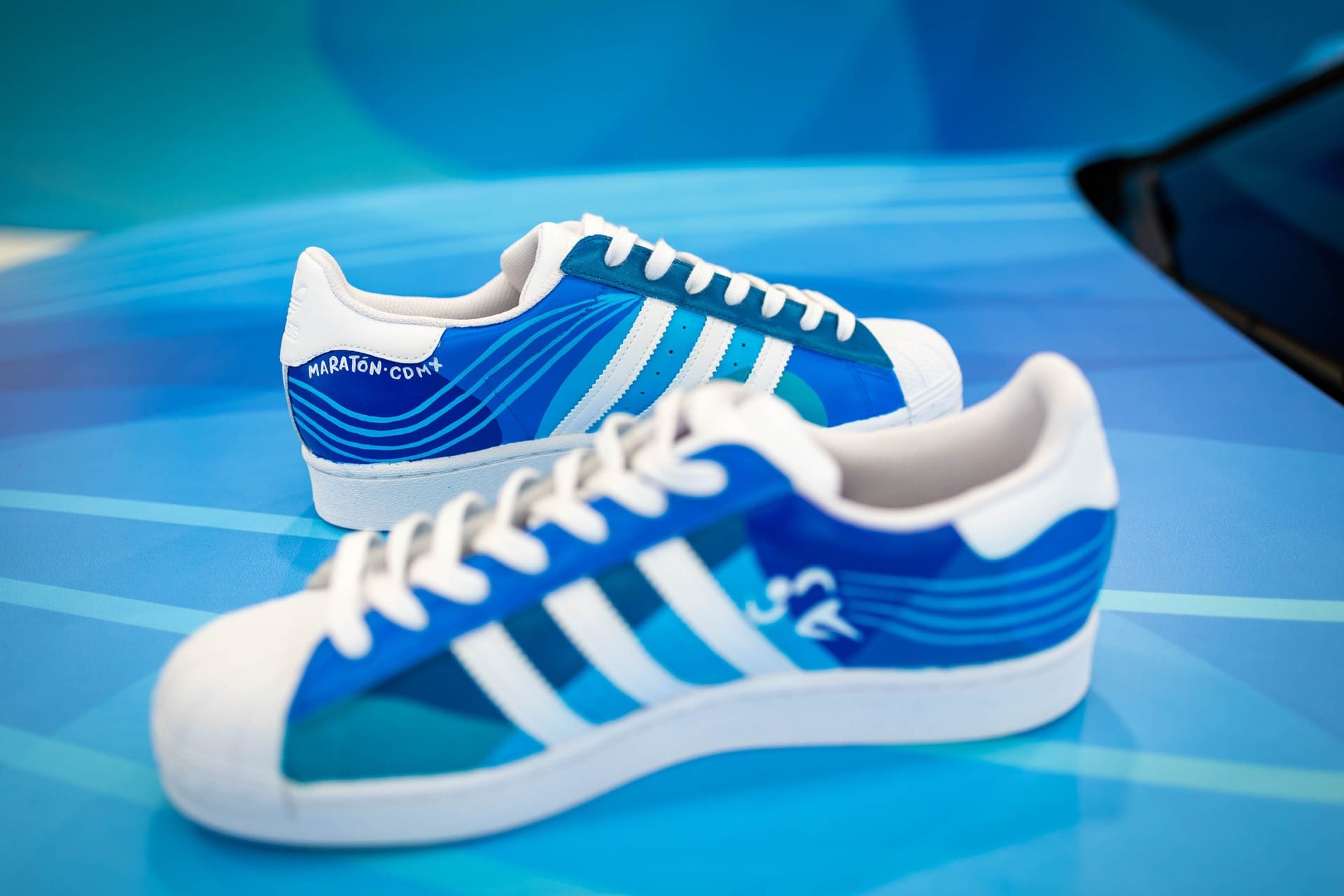 Substantial growth strap BMW x Adidas releases limited edition Superstar tennis sneakers