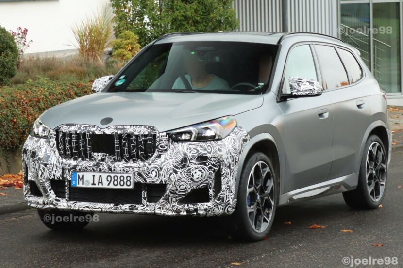 2023 BMW X1 M35i Spied With Most Of The Camouflage Removed