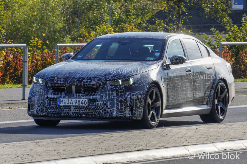 2024 BMW M5 Sedan spied on the road in Germany